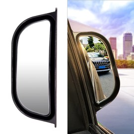 Passenger Rear View Mirror Back Adjustable Blind Spot Mirror, Rotatable Angle B Pillar Spot Mirrors for Get off Assist Support Mirror Car Door Open Safety Mirror
