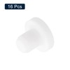 sourcing map 16 Pieces White Rubber Stopper, 8mm Plug Holes