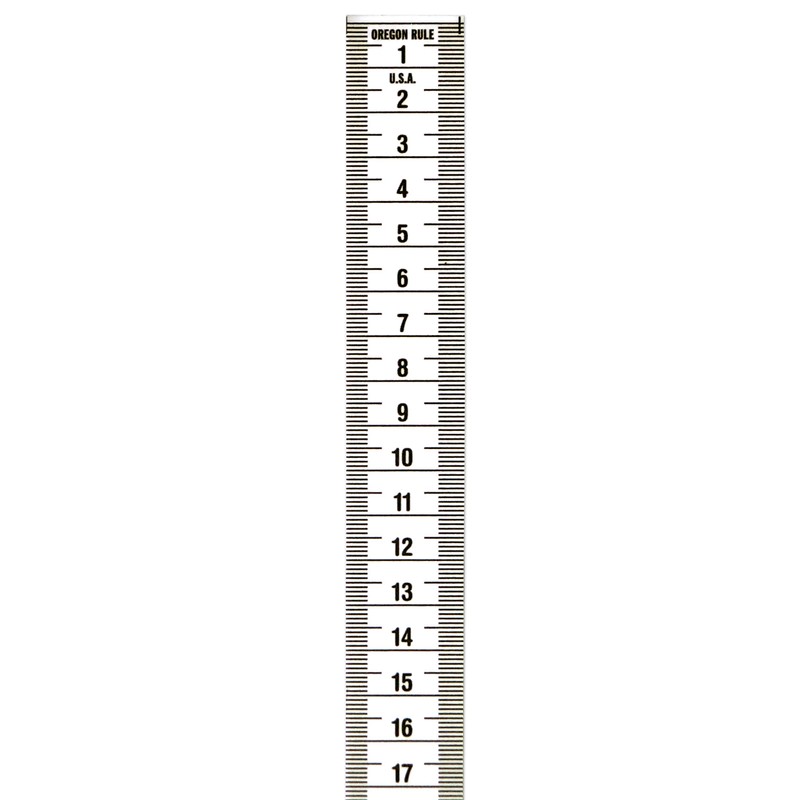 Oregon Rule Co. Adhesive Backed Metric Ruler - 1 Inch