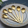 Berglander Gold Teaspoon, 16 cm, Set of 6, Stainless Steel