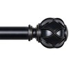 KAMANINA Curtain Rods for Windows 48 to 84 Inch, Black