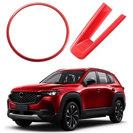 Birbenben Steering Wheel Cover for Mazda CX-50 CX 50 CX-50 2023 2024 2025 2026 | Direct Fit Red Interior Upgrade Accessories