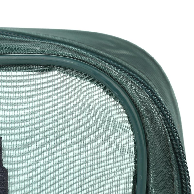 Kusuguru Japan Animal Mode Mesh Fabric Cosmetic Pouch, green