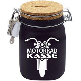 Motorcycle Money Box Money Box Money Gift Idea Black L