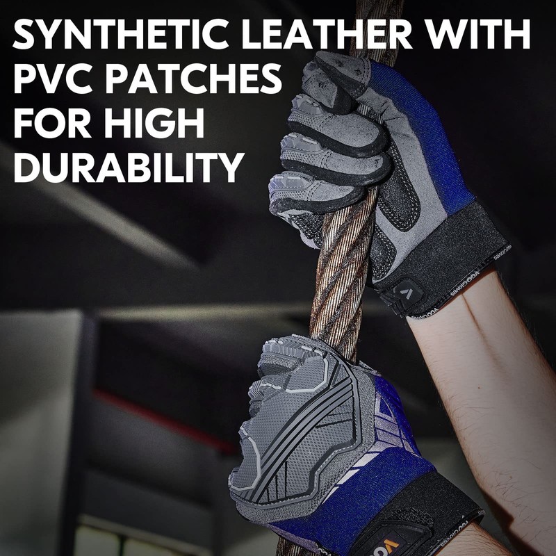 Vgo... 1 Pair of High Mechanical Work Gloves, for Heavy