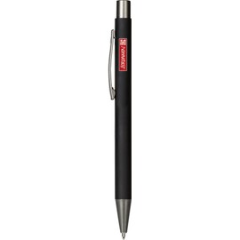 Brunnen 102911390 Ballpoint Pen, Length: 14 cm, Onyx, Rubberised, Stripe, Colour Code