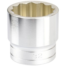 Kyoto Tool (KTC) B4-32W-S Socket, 12 Angle, Total Length: 1.7 x Insertion Angle: 0.5 inches (43 x 12.7 mm)