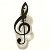 Nakano CL-18N/GC/BL Treble Clef Clip, Black