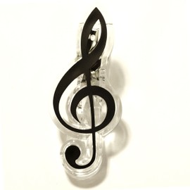 Nakano CL-18N/GC/BL Treble Clef Clip, Black