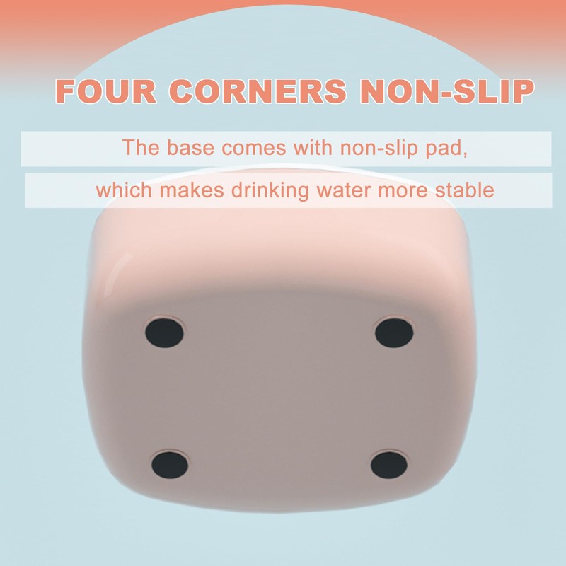 Spill Proof Slow Drinking Pet Water Bowl, Vehicle Travel Friendly