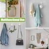Curtain Tie Back Hooks,2 Pack Metal Curtain Holder Wall Mounted