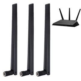 3PCS Router Original Antenna SMA Omnidirectional Antenna 2.4G,5G Dual Band Network Card External Antenna for RT AC68u