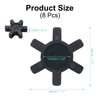 sourcing map 8pcs L75 Jaw Coupling Insert, Flexible Solid Type