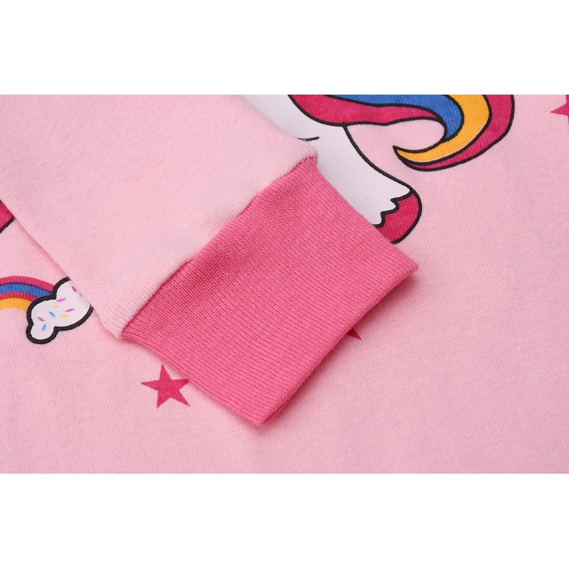 BabyYay Unicorn Pajamas for Girls - Cute Cartoon Cotton PJs,