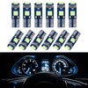 HEVLE 12PCS T5 LED Bulb, led dash light bulbs, 3030