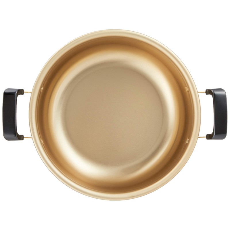 Hokuriku Alumi Two-Handled Pot, 10.2 inches (26 cm), [Gas Fire