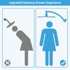 Hibbent All Metal 10'' Shower Head Extension Arm, Brass Flexible