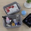 Dynko Plastic Storage Basket, Bathroom Basket, Household Basket, Grey, Pack