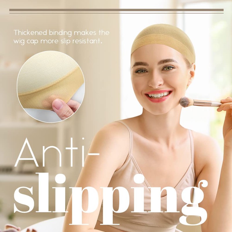 MYKURS Stocking Wig Cap for Women, Stretchy Nylon Hair Cap