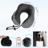 Ateupom Neck Pillow with Bluetooth Headphones Function for Travel, Travel