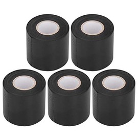 TOPINCN 5pcs Air Conditioner Pipe Tape PVC Oil-Resistant Tube Protective Portable Wrapping Tapes 6cm/2.4in Width(Black)