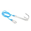 Diving Hooks Stainless Steel Double Reef Hook with Spiral Coil