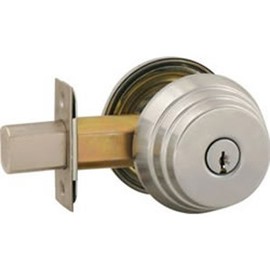 Arrow Lock E Series Stain Chromium Occupancy Indicator Deadbolt Auxiliary Lock, 1-3/8" to 1-3/4" Door Thickness (Pack of 1)