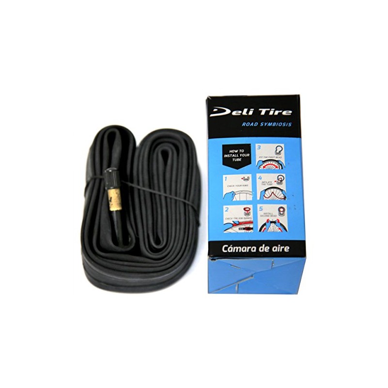 Deli Bicycle Inner Tube (48mm Schrader Valve, 27 x 1-1/4)