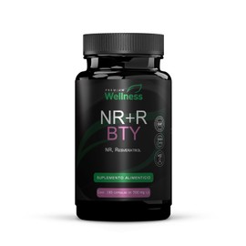 Premium Wellness NRR BTY  180 cpsulas de Nicotinamida Ribsido y Resveratrol - Suplemento para mujeres y hombres - Enfoque en bienestar y longevidad...