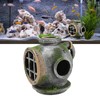 Aquarium Helmet Ornament Simulation Toxic Free Hideout House Resin Fish