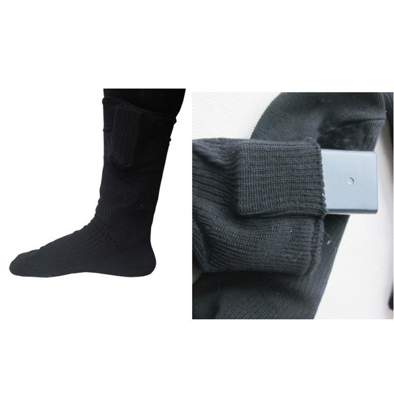 Electric Warming Socks Comfortable Cotton Stretchable 21 to 30cm Thermal