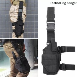 Unbranded Mens Tactical Drop Leg Bag Military Thigh Fanny Belt Pouch Pistol Gun Pack Black