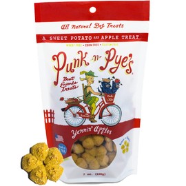 PUNK N PYE'S All Natural Dog Treats | Made in USA Dog Cookies 7 oz (Yammin' Apples)