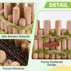 Swirge Natural Wood Hamster Spray Holder, Hamster Flower Forage Holder
