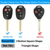 OLLEN Key Fob Cover with Keychain, Compatible with Toyota Corolla