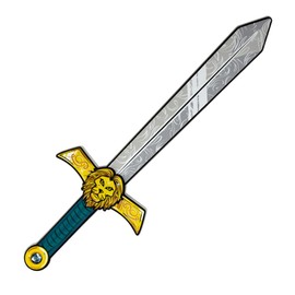 Great Pretenders Lionheart Sword, Medieval Pretend Play Foam Toy for Children with Golden Lion Theme, Kids Pretend Play Swords