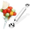 2 Pcs Double Ended Headed Fruit Icecream Ball Spoon Melon
