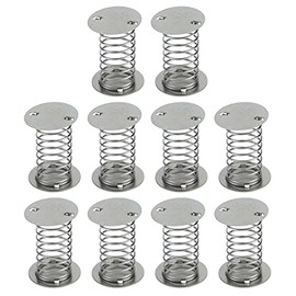 HNGSON Spiral Wobbles Spring Silver Spring Base Double Sided Spring 1.37"×1", 10PCS for Craft