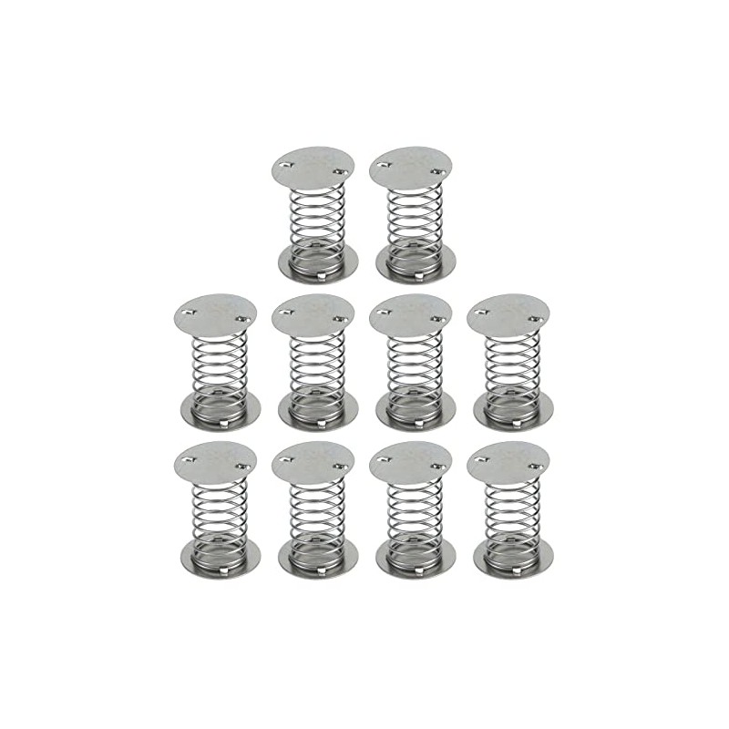 HNGSON Spiral Wobbles Spring Silver Spring Base Double Sided Spring