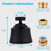 Hibbent Big Angle Swivel Sink Faucet Aerator,360 Degree Kitchen Sink