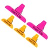 ALAZCO 5pc Neon Colors Value Set Clips, 2 Large &