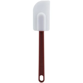 Winco Flat Silicone Spatula, 10-Inch, , White