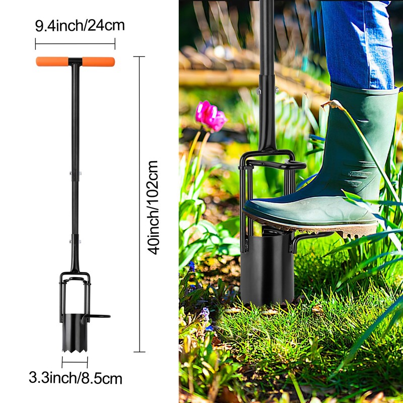 BARAYSTUS Bulb Planter Tool Long Handle, Tulip Bulb Planter Tool