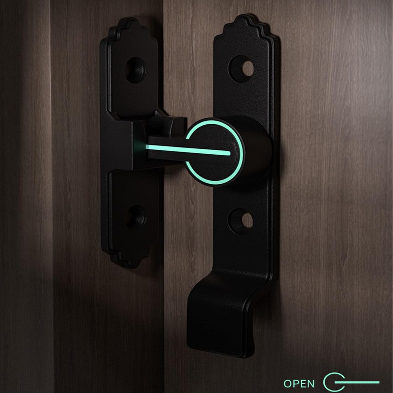 90 Degree Sliding Door Latch, Replaceable Patio Door Handle Set