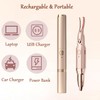 2 in 1 Heated Eyelash Curlers and Eyebrow Trimmer for