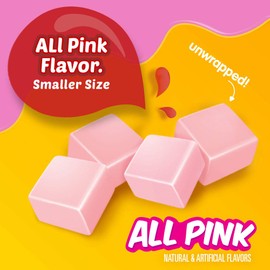 STARBURST Candy Bulk - Minis All Pink Fruit Chews, Pink Snacks, 8oz (Pack of 8)