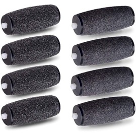 E-Cron® Ersatzrollen kompatibel mit Elektrisch Hornhautentferner, Mix (Extra Hart & Hart) 8 Stk Hornhaut Ersatzroller