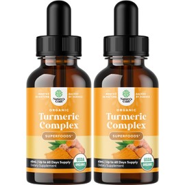 Natures Craft Gotas Líquidas De Cúrcuma Orgánica Para Adultos Cúrcuma Líquida Curcumina Con Pimienta Negra Canela Y Jengibre Para Articulaciones Digestión Inmunidad Y Más-Suplemento De Cúrcu