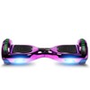 GlareWheel M3 Hoverboard LED Light Bluetooth Chrome Purple