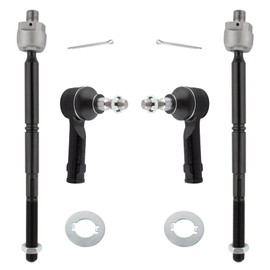 MYSMOT ES3691 EV463 Front Steering Inner & Outer Tie Rod Ends Left & Right for Ford F-150 2004-2008 Lincoln Mark LT 2006-2008 4WD, Pack of 4